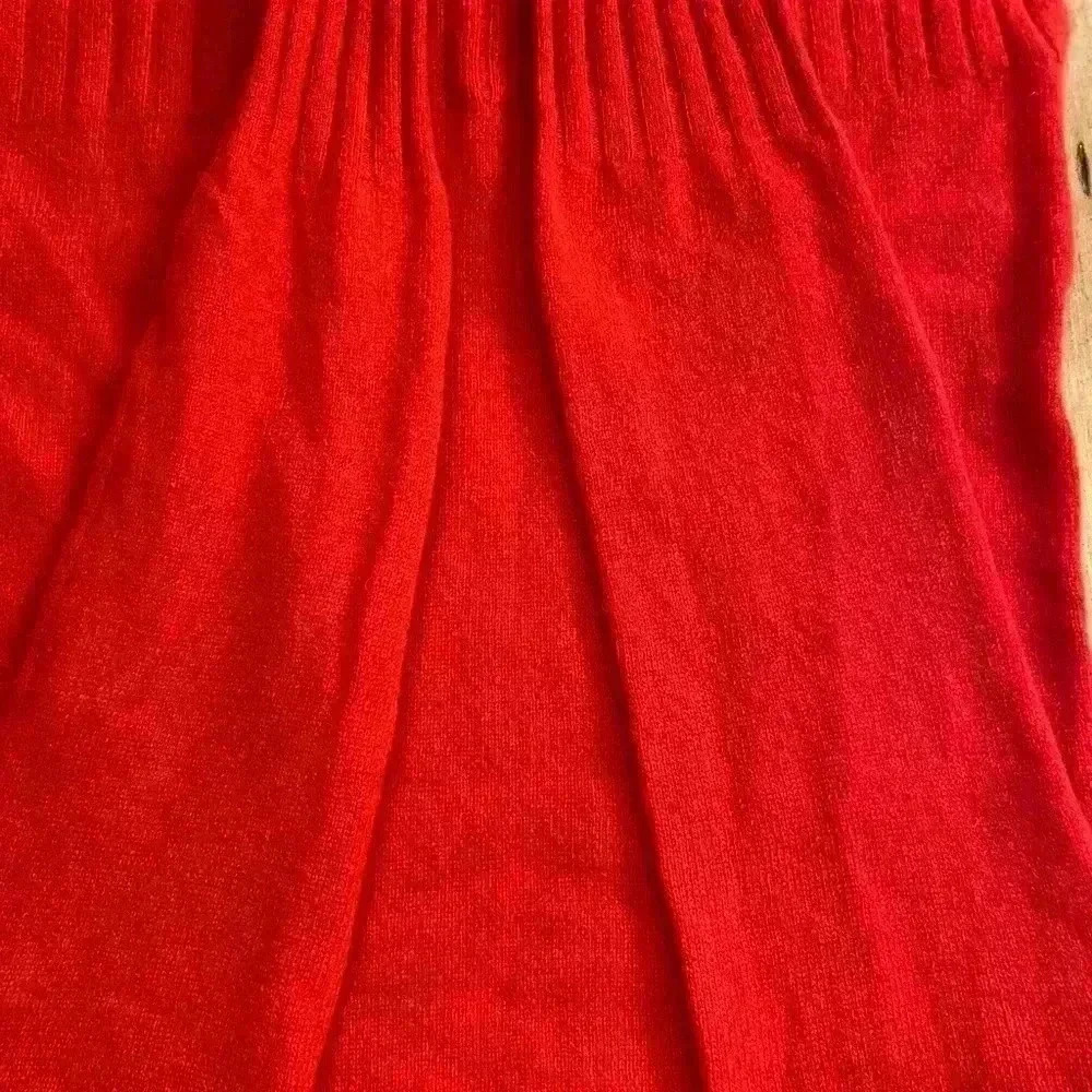 Anthropologie Women's Sweater Pullover 100% cashmere Red V-neck sweater  XS-S - Picture 12 of 13